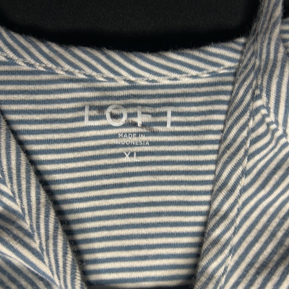 Used Blue and White Stripe Tank Kids XL - Picture 2 of 3